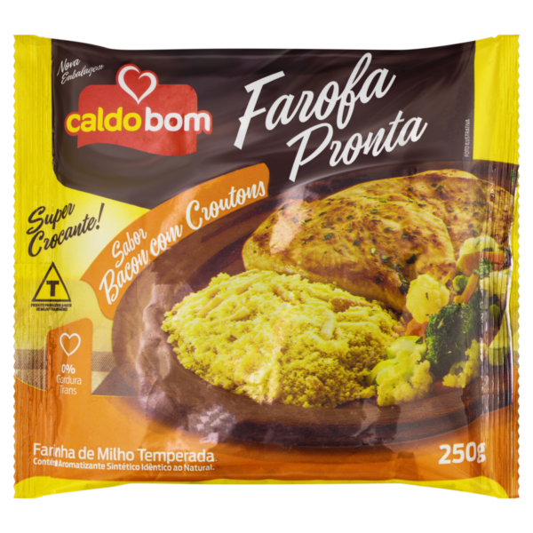 FAROFA SABOR BACON C/ CROUTONS CALDO BOM