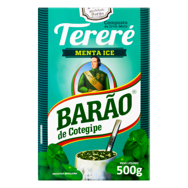 COMPOSTO DE ERVA-MATE TERERÉ MENTA ICE BARÃO DE COTEGIPE CAIXA 500G